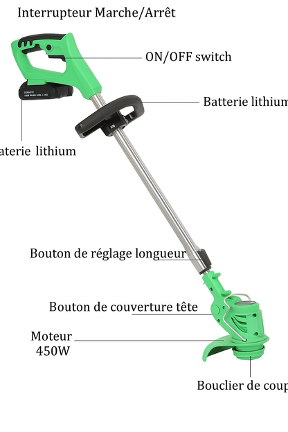Sécateur électrique rechargeable – Puissance lithium pour un jardinage facile